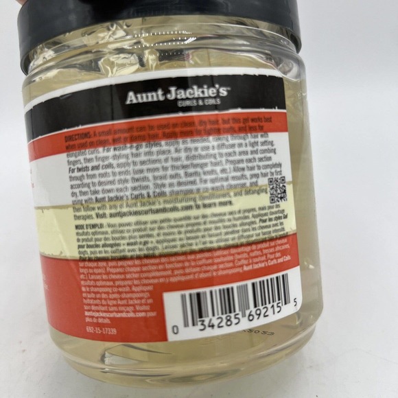 2 x Aunt Jackie's Don't Shrink Flaxseed Elongating Curling Gel 15 oz - Picture 3 of 4